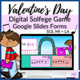 Sol Mi La Valentine's Day Solfege Game on Google Slides fo