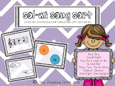 Sol-Mi Song Sort Cards for practice and composition