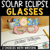 Solar Eclipse 2024 Craft | Glasses | Writing Activities Ki
