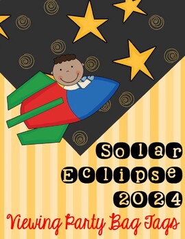 Preview of Solar Eclipse 2024 Junior Astronaut Snack Pack Bag Toppers