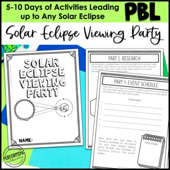 Preview of Solar Eclipse 2024 Project Based Learning Activity For 3rd, 4th, and 5th STEM