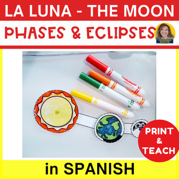 Preview of Solar Eclipse 2024 The Moon Phases Eclipses in Spanish | La luna en Español