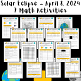 Solar Eclipse 2024: 7 Middle School Math Activities (Print