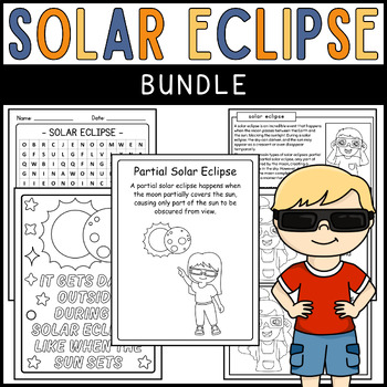 Preview of Solar Eclipse 2024 Activities Bundle | Solar Eclipse 2024
