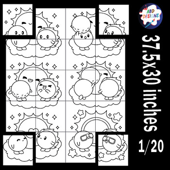 Preview of Solar Eclipse 2024 Activities Coloring Collaborative Poster Bulletin Board Craft