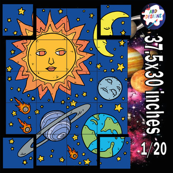 Preview of Solar Eclipse 2024 Activities Coloring Collaborative Poster Bulletin Board Craft