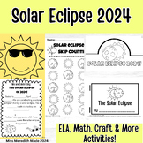 Solar Eclipse 2024 Activities | Solar Eclipse 2024 | ELA, 