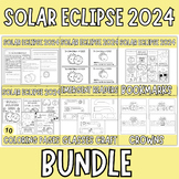 Solar Eclipse 2024 Activity Bundle: Reading, Coloring,  Cr