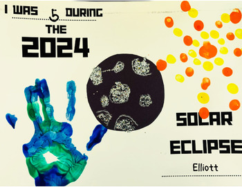 Preview of Solar Eclipse 2024 Art project/ Keepsake