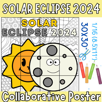 Preview of Solar Eclipse 2024 Collaborative Poster Coloring