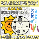 Solar Eclipse 2024 Collaborative Poster Coloring