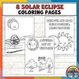 Solar Eclipse 2024 Coloring Pages | 8 Coloring Page Sheets