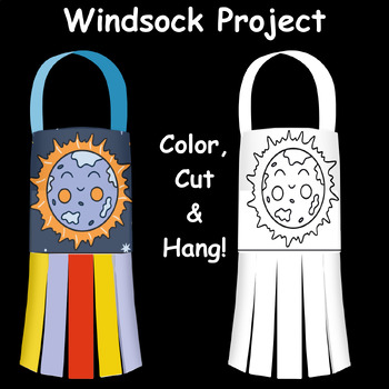 Preview of Solar Eclipse 2024: Phases Crafts, Windsocks Lanterns Activities, Mobile Hanging