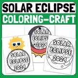 Solar Eclipse 2024 Craft, Coloring pages, Eclipse Craft,Pr