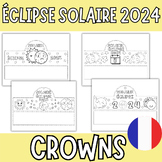 Solar Eclipse 2024 Crown Crafts French- Headband Hat |Écli