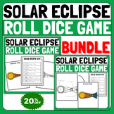 Solar Eclipse 2024 Diagram, Roll Dice Game, Color by Numbe