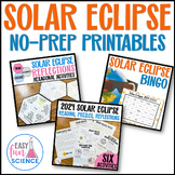 Solar Eclipse 2024: Easy, No Prep Activities for the 2024 