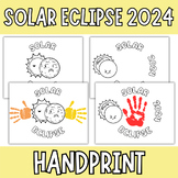 Solar Eclipse 2024  Handprint Art, Keepsake Art, Solar Ecl