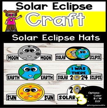 Preview of Solar Eclipse 2024 Hat Craft | Headband | Crown