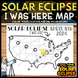 Solar Eclipse 2024 I Was Here Map of Totality NO PREP Sola