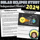 Solar Eclipse 2024 Independent Study Booklet | Language & 