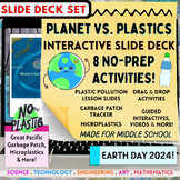 Earth Day 2024! Planet vs. Plastic Interactive Google Slid