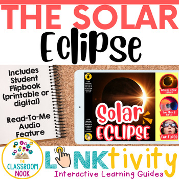 Preview of Solar Eclipse 2024 LINKtivity® | Digital Activity, Worksheet, Lesson Plan