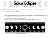 Solar Eclipse 2024 -Make your own bracelet showing the sta