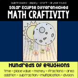 Solar Eclipse 2024 Math Craft  | Differentiated | Bulletin