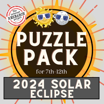 Preview of Solar Eclipse 2024 Puzzle Pack Middle and High The Great American Solar Eclipse