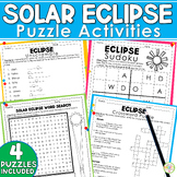 Solar Eclipse 2024 Puzzles - Word Search Crossword Puzzle 