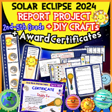 Solar Eclipse 2024 REPORT PROJECT & CRAFT Activities BONUS