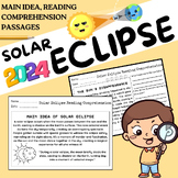 Solar Eclipse 2024 Reading Comprehension Passages And Ques