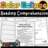 Solar Eclipse Reading Comprehension Passage PRINT | Eclips