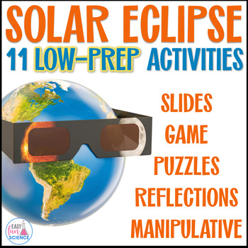 Preview of Solar Eclipse 2024: Total Solar Eclipse Activities for Middle and High School