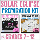 Solar Eclipse 2024: Total Solar Eclipse Preparation Activi