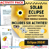Solar Eclipse 2024! Crossword Article Set Scavenger Hunt G