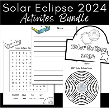 Preview of Solar Eclipse Activities Bundle
