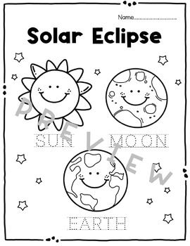 Solar Eclipse Activities Worksheets. by Studio Jump Source | TPT