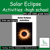 Solar Eclipse Activities for High School