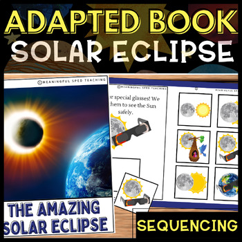Preview of Solar Eclipse Adventure: Adapted Book for Special Education (2024 Eclipse)