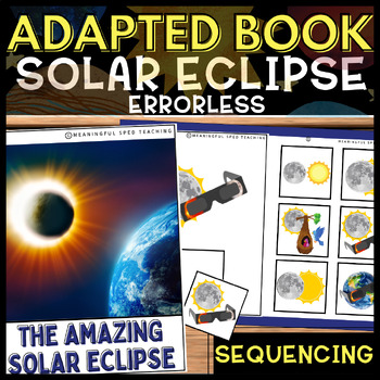 Preview of Solar Eclipse Adventure: Adapted Book for Special Education (2024 Eclipse)