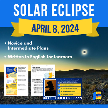 Preview of Solar Eclipse | April 8, 2024 | English Novice and Intermediate Lesson