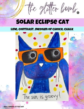 Preview of Solar Eclipse Cat | Solar Eclipse 2024 Art Project
