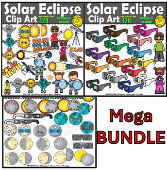 Preview of Solar Eclipse Clip Art Mega Bundle