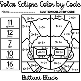 Solar Eclipse Color by Code Addition
