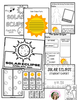 Solar Eclipse 2024 Activities, Crafts, and Printables by Mrs Mabowitz ...