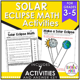 2024 Total Solar Eclipse Elementary Math Worksheets Activities