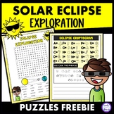 Solar Eclipse 2024 Free Resource Word Search Vocabulary Cr