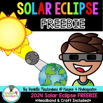 Preview of 2024 Solar Eclipse Craft & Headband | Free